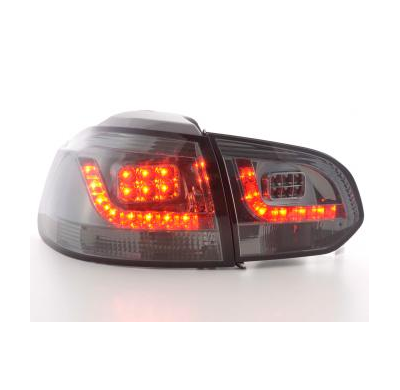 Kit De Pilotos Traseros Led Vw Golf 6 Modelo 1k  08- Negro Fk Automotive