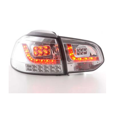 Kit De Pilotos Traseros Led Vw Golf 6 Modelo 1k  08- Cromado Fk Automotive