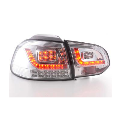 Kit De Pilotos Traseros Led Vw Golf 6 Modelo 1k  08- Cromado Fk Automotive
