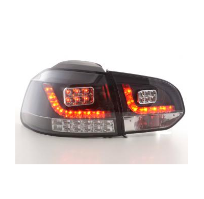 Kit De Pilotos Traseros Led Vw Golf 6 Modelo 1k  08- Negro Fk Automotive