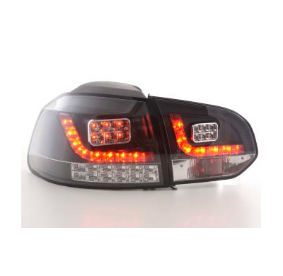 Kit De Pilotos Traseros Led Vw Golf 6 Modelo 1k  08- Negro Fk Automotive