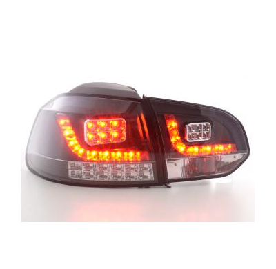 Kit De Pilotos Traseros Led Vw Golf 6 Modelo 1k  08- Negro Fk Automotive