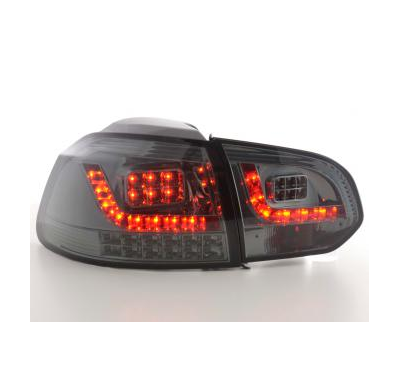 Kit De Pilotos Traseros Led Vw Golf 6 Modelo 1k  08- Negro Fk Automotive
