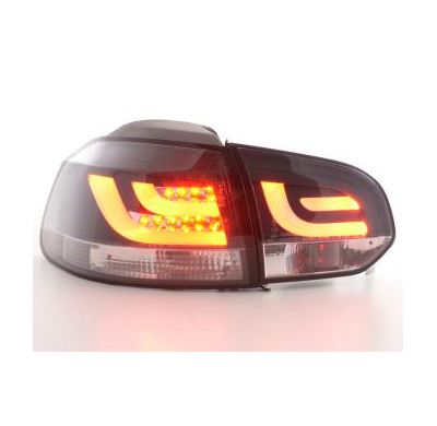Pilotos Led Juego Vw Golf 6 Typ 1k Bj. 2008-2012 Negro Fk Automotive