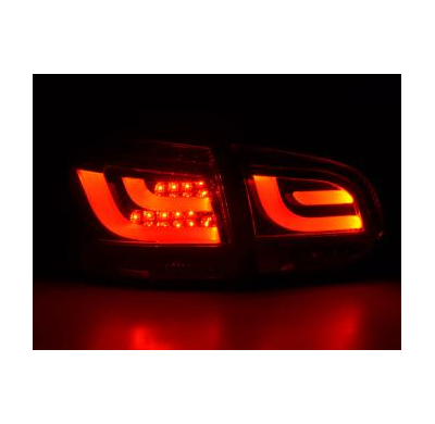 Pilotos Led Juego Vw Golf 6 Typ 1k Bj. 2008-2012 Rojo/Negro Fk Automotive