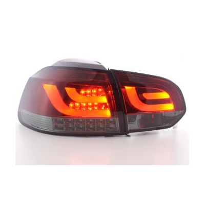 Pilotos Led Juego Vw Golf 6 Typ 1k Bj. 2008-2012 Rojo/Negro Con Led Intermitente  Fk Automotive