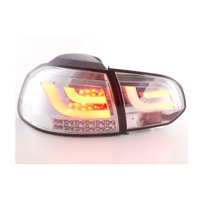 Pilotos Led Juego Vw Golf 6 Typ 1k Bj. 2008-2012 Cromado Con Led Intermitente  Fk Automotive