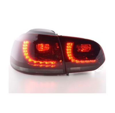 Kit De Pilotos Traseros Led Vw Golf 6, Rojo/Negro Fk Automotive