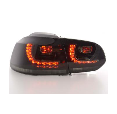 Kit De Pilotos Traseros Led Vw Golf 6, Negro Fk Automotive