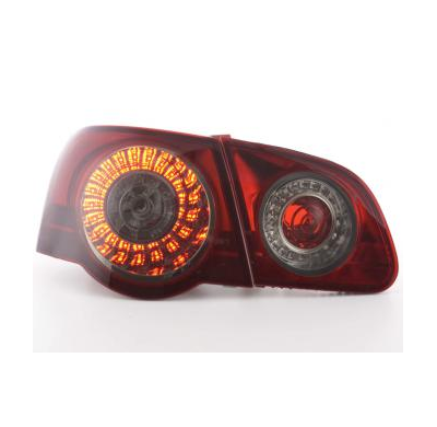Kit De Pilotos Traseros Led Vw Passat 3c Sedan, Rojo/Negro Fk Automotive
