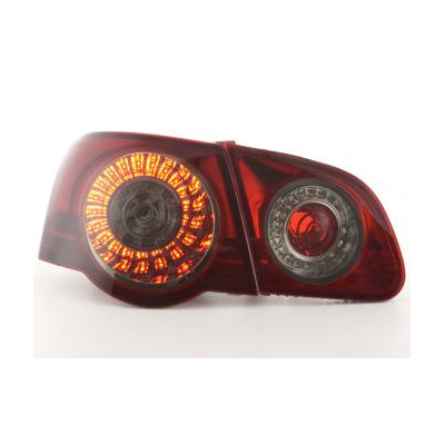 Kit De Pilotos Traseros Led Vw Passat 3c Sedan, Rojo/Negro Fk Automotive