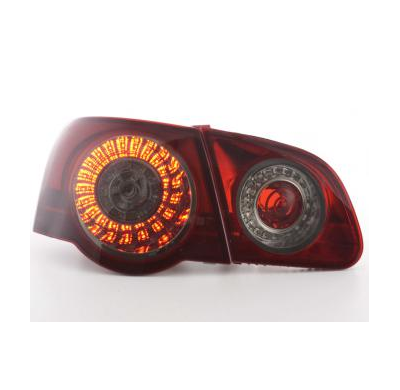 Kit De Pilotos Traseros Led Vw Passat 3c Sedan, Rojo/Negro Fk Automotive
