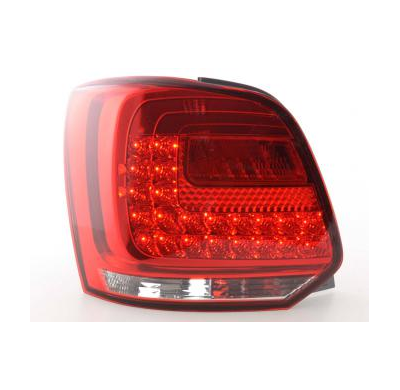 Pilotos Led Juego Vw Polo 6r Bj. Ab 2009 Trasnparente/Rojo Fk Automotive