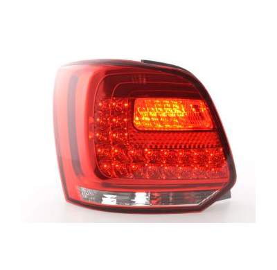 Pilotos Led Juego Vw Polo 6r Bj. Ab 2009 Trasnparente/Rojo Fk Automotive