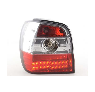 Kit De Pilotos Traseros Led Vw Polo Modelo 6n  94-99 Color Claro/Rojo Fk Automotive