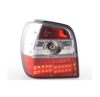 Kit De Pilotos Traseros Led Vw Polo Modelo 6n  94-99 Color Claro/Rojo Fk Automotive