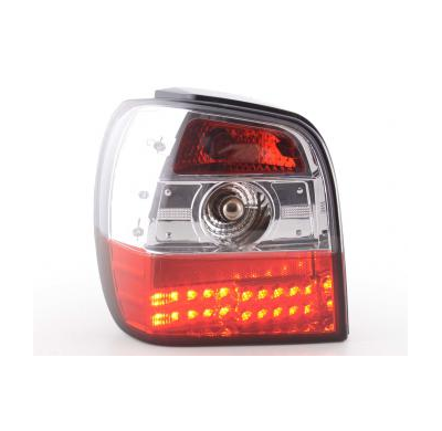 Kit De Pilotos Traseros Led Vw Polo Modelo 6n  94-99 Color Claro/Rojo Fk Automotive