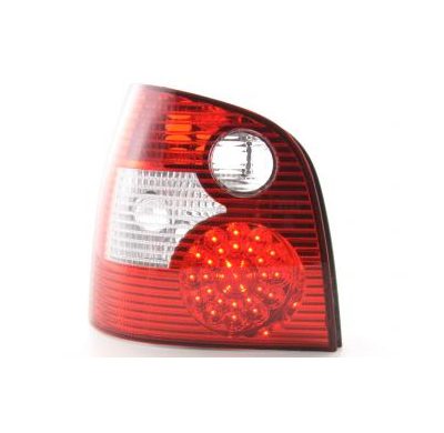 Kit De Pilotos Traseros Led Vw Polo Modelo 9n  01-05 Rojo/Color Claro Fk Automotive