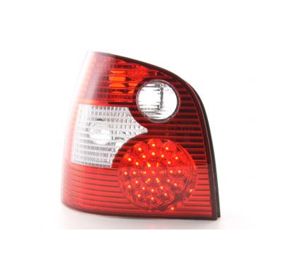 Kit De Pilotos Traseros Led Vw Polo Modelo 9n  01-05 Rojo/Color Claro Fk Automotive