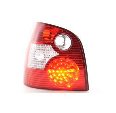 Kit De Pilotos Traseros Led Vw Polo Modelo 9n  01-05 Rojo/Color Claro Fk Automotive