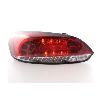 Kit De Pilotos Traseros Led Vw Scirocco 3 Modelo 13  08- Rojo/Color Claro Fk Automotive