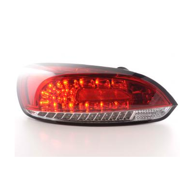 Kit De Pilotos Traseros Led Vw Scirocco 3 Modelo 13  08- Rojo/Color Claro Fk Automotive