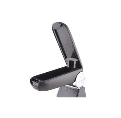 Apoyabrazos Universal Mit Staufach Schwarz/Chrom