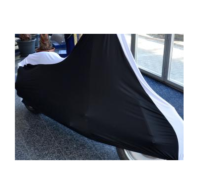 Funda De Moto Tamaño 225x92x124 Cm Schwarz/Weibe