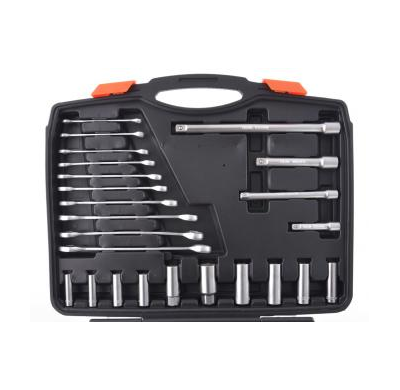 Caja Herramientas  120 Piezas Set 1/4 + 3/8 + 1/2 Zoll 120-Piezas