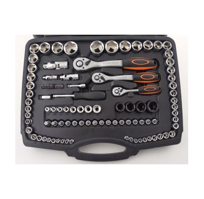 Caja Herramientas  120 Piezas Set 1/4 + 3/8 + 1/2 Zoll 120-Piezas