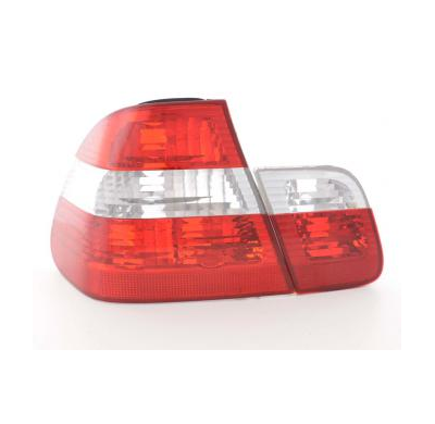 Kit De Pilotos Traseros Para Bmw Serie 3 Sedan Modelo E46  01-05 Blanco Rojo Fk Automotive
