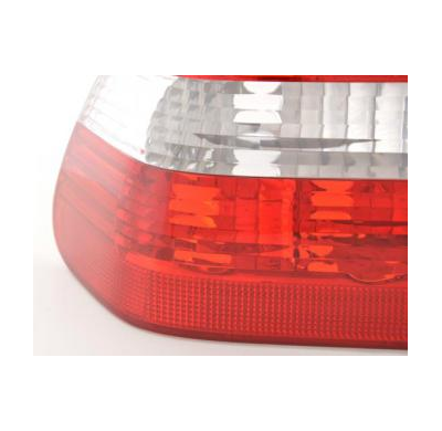 Kit De Pilotos Traseros Para Bmw Serie 3 Sedan Modelo E46  01-05 Blanco Rojo Fk Automotive