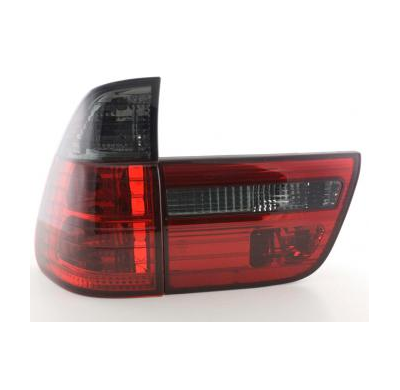 Kit De Pilotos Traseros Para Bmw X5 Modelo E53 X53  98-05 Negro Rojo Fk Automotive
