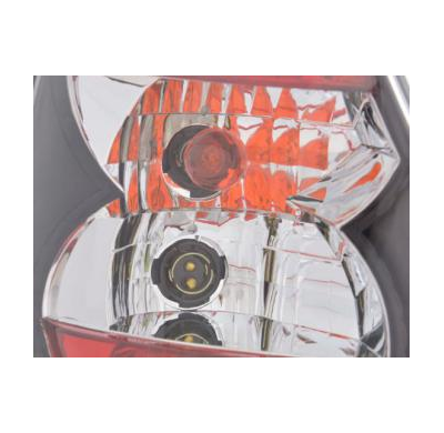 Kit De Pilotos Traseros Para Renault Clio Modelo B  01-04 Negro Fk Automotive