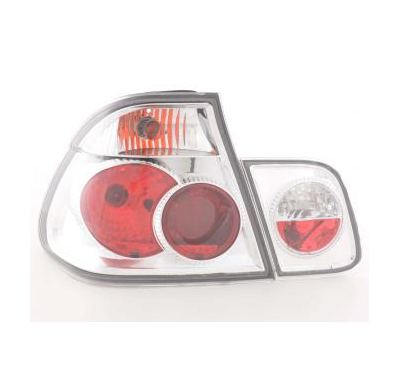 Kit De Pilotos Traseros Para Bmw Serie 3 Sedan Modelo E46  98-01 Cromado Fk Automotive