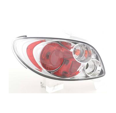 Kit De Pilotos Traseros Para Peugeot 206 Cc Modelo 2***  99-06 Cromado Fk Automotive