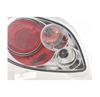 Kit De Pilotos Traseros Para Peugeot 206 Cc Modelo 2***  99-06 Cromado Fk Automotive