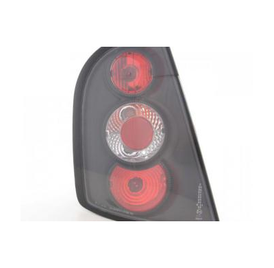 Kit De Pilotos Traseros Para Skoda Fabia Modelo 6y  97-07 Negro Fk Automotive