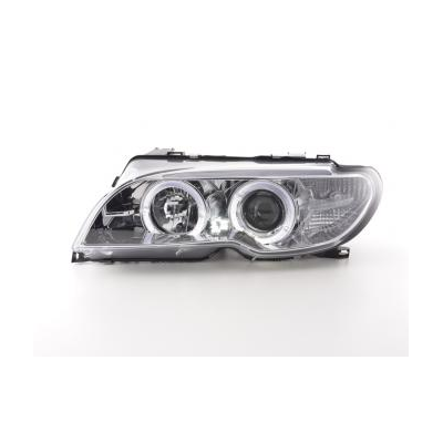 Faros Angel Eyes Bmw 3er E46 Coupe, Cabrio Bj. 03-05 Cromado Fk Automotive
