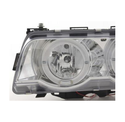 Faros Delanteros Set Angel Eyes Bmw Serie 7 E38  98-01, Cromado Fk Automotive