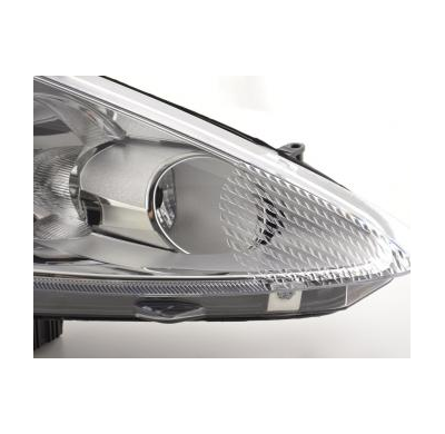 Faro De Recambio Lado Derecho Para Ford Fiesta 7 (Ja8) 3-/5 Puertas, Cromado Fk Automotive