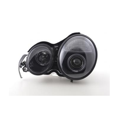 Faros Delanteros Set Angel Eyes Mercedes Clase E Modelo W210  95-98 Negro Fk Automotive