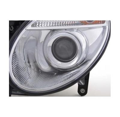 Faros Delanteros Set Angel Eyes Mercedes-Benz Clase E Modelo W211  02-06, Cromado Fk Automotive