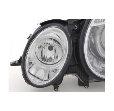 Faros Delanteros Set Angel Eyes Mercedes-Benz Clase E Modelo W211  06-08, Cromado Fk Automotive