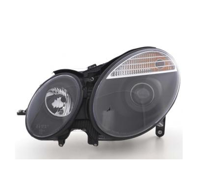 Faros Delanteros Set Angel Eyes Mercedes-Benz Clase E Modelo W211  06-08, Negro Fk Automotive