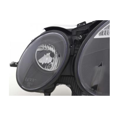 Faros Delanteros Set Angel Eyes Mercedes-Benz Clase E Modelo W211  06-08, Negro Fk Automotive