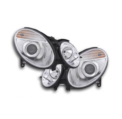 Faros Delanteros Set  Mercedes-Benz Clase E Modelo W211  06-08, Cromado Fk Automotive