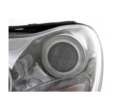 Faros Delanteros Set Angel Eyes Mercedes-Benz Clase S Modelo W220, Cromado Fk Automotive