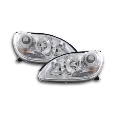 Faros Delanteros Set Angel Eyes Mercedes-Benz Clase S Modelo W220  02-05, Cromado Fk Automotive
