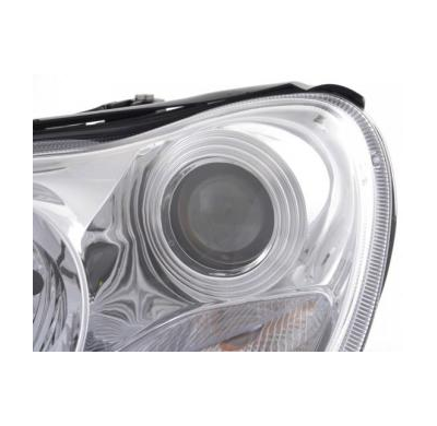 Faros Delanteros Set Angel Eyes Mercedes-Benz Clase S Modelo W220  02-05, Cromado Fk Automotive